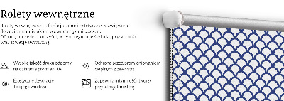 Store enrouleur Écailles bleues