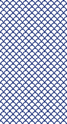 Store enrouleur Écailles bleues