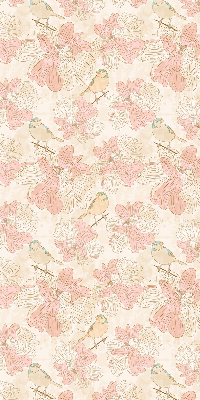 Store enrouleur Des oiseaux parmi les fleurs