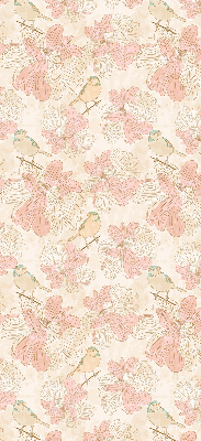 Store enrouleur Des oiseaux parmi les fleurs