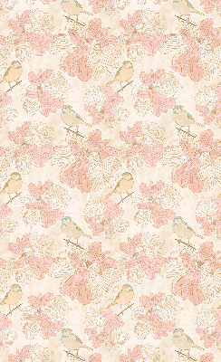 Store enrouleur Des oiseaux parmi les fleurs