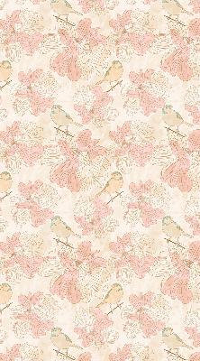 Store enrouleur Des oiseaux parmi les fleurs