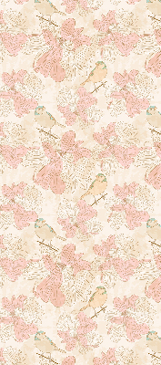 Store enrouleur Des oiseaux parmi les fleurs