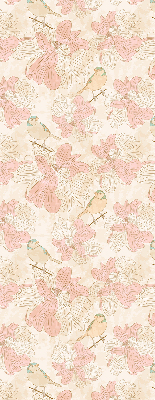 Store enrouleur Des oiseaux parmi les fleurs