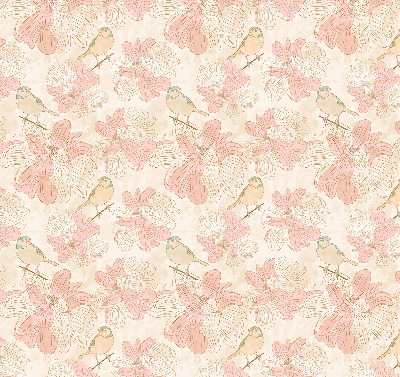 Store enrouleur Des oiseaux parmi les fleurs