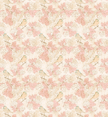 Store enrouleur Des oiseaux parmi les fleurs