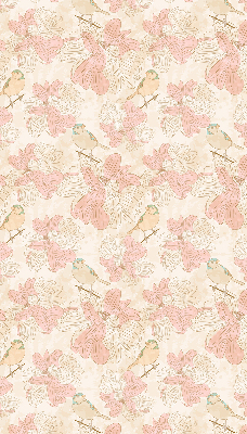 Store enrouleur Des oiseaux parmi les fleurs