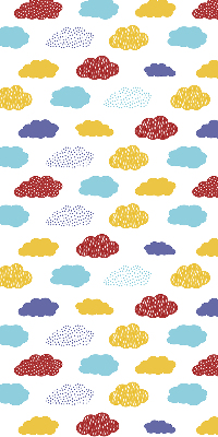 Store enrouleur Nuages colorés