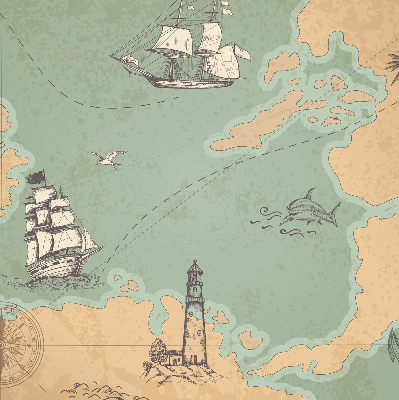 Store intérieur Carte des océans