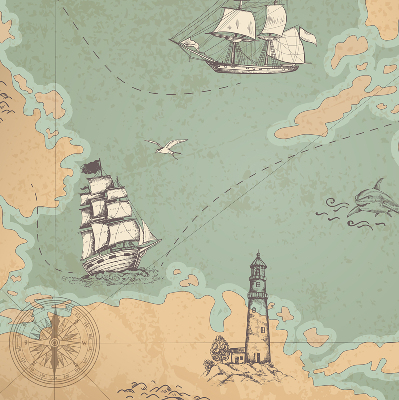 Store intérieur Carte des océans