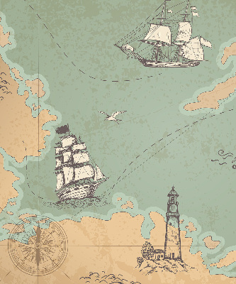 Store intérieur Carte des océans