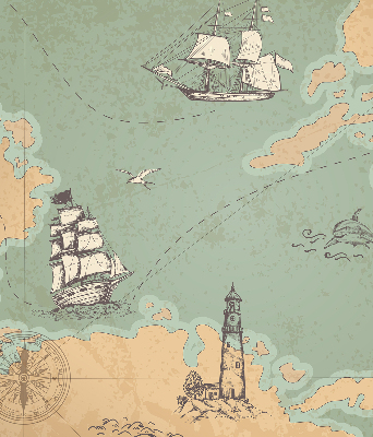 Store intérieur Carte des océans