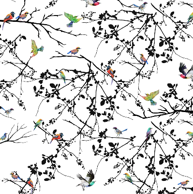 Store intérieur Oiseaux sur les branches