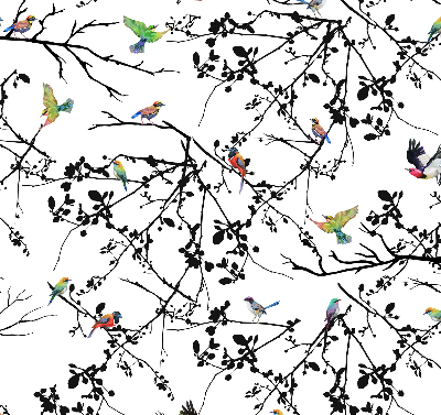 Store intérieur Oiseaux sur les branches
