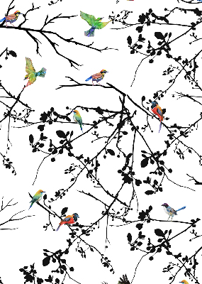 Store intérieur Oiseaux sur les branches