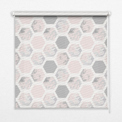 Store enrouleur Hexagones