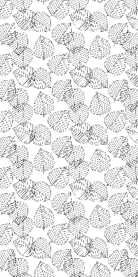Store intérieur Feuilles dessinées
