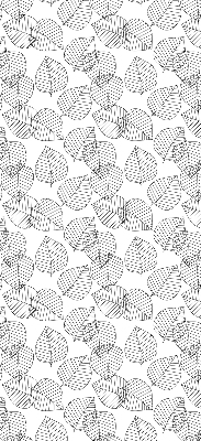 Store intérieur Feuilles dessinées