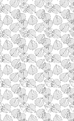 Store intérieur Feuilles dessinées