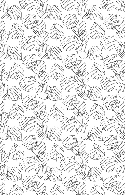 Store intérieur Feuilles dessinées