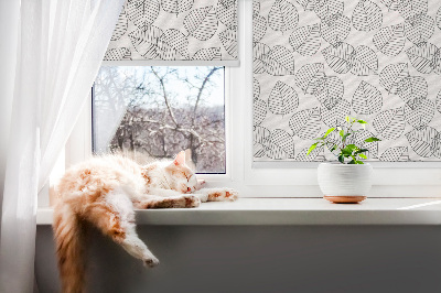 Store intérieur Feuilles dessinées