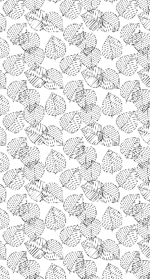 Store intérieur Feuilles dessinées