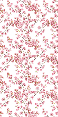 Store enrouleur Pétales roses de bourgeons sur l'arbre