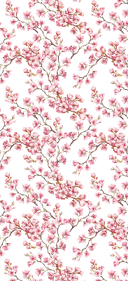 Store enrouleur Pétales roses de bourgeons sur l'arbre