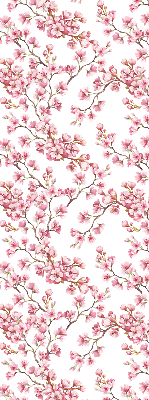Store enrouleur Pétales roses de bourgeons sur l'arbre