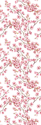 Store enrouleur Pétales roses de bourgeons sur l'arbre