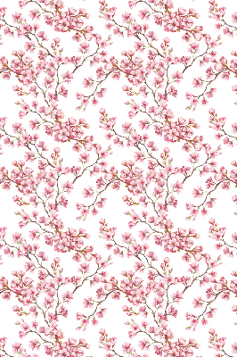 Store enrouleur Pétales roses de bourgeons sur l'arbre