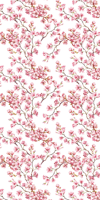 Store enrouleur Pétales roses de bourgeons sur l'arbre