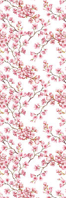 Store enrouleur Pétales roses de bourgeons sur l'arbre