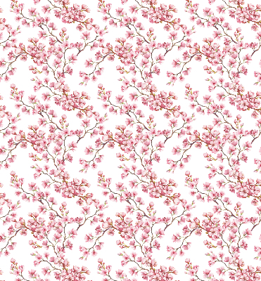 Store enrouleur Pétales roses de bourgeons sur l'arbre