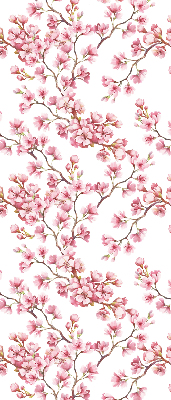 Store enrouleur Pétales roses de bourgeons sur l'arbre