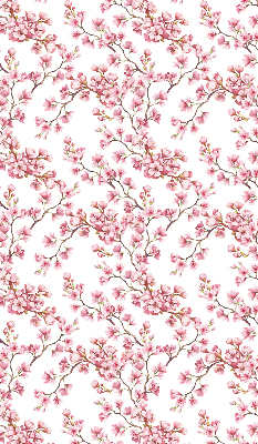 Store enrouleur Pétales roses de bourgeons sur l'arbre
