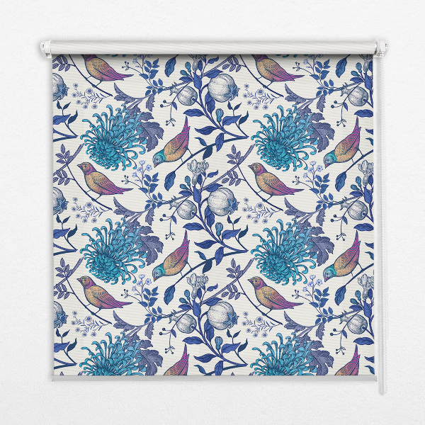 Store intérieur Fleurs d'arbre bleu