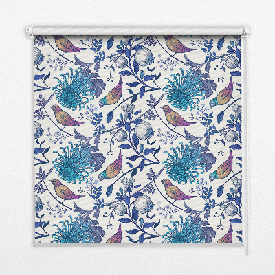 Store intérieur Fleurs d'arbre bleu