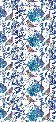 Store intérieur Fleurs d'arbre bleu