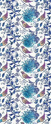 Store intérieur Fleurs d'arbre bleu