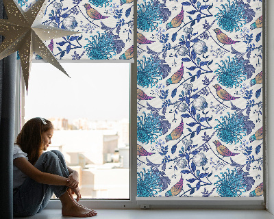 Store intérieur Fleurs d'arbre bleu