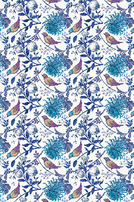 Store intérieur Fleurs d'arbre bleu