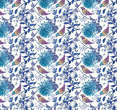 Store intérieur Fleurs d'arbre bleu