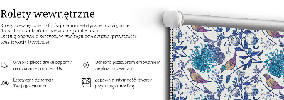 Store intérieur Fleurs d'arbre bleu