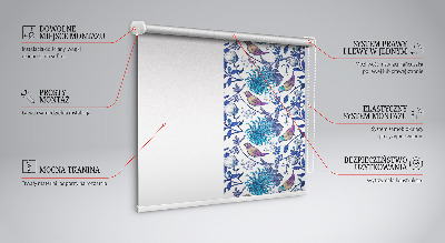 Store intérieur Fleurs d'arbre bleu