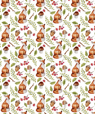 Store intérieur Renards, champignons, feuilles