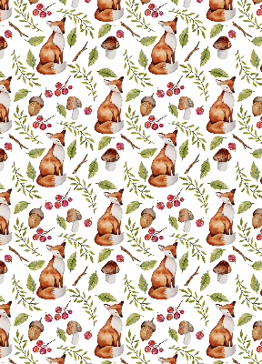 Store intérieur Renards, champignons, feuilles