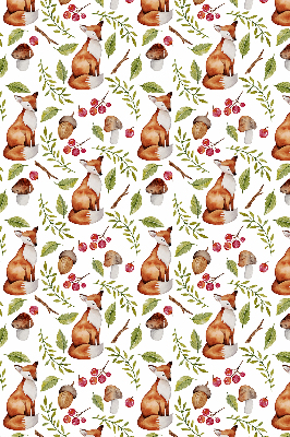 Store intérieur Renards, champignons, feuilles