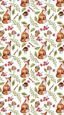 Store intérieur Renards, champignons, feuilles