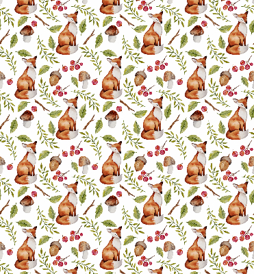 Store intérieur Renards, champignons, feuilles